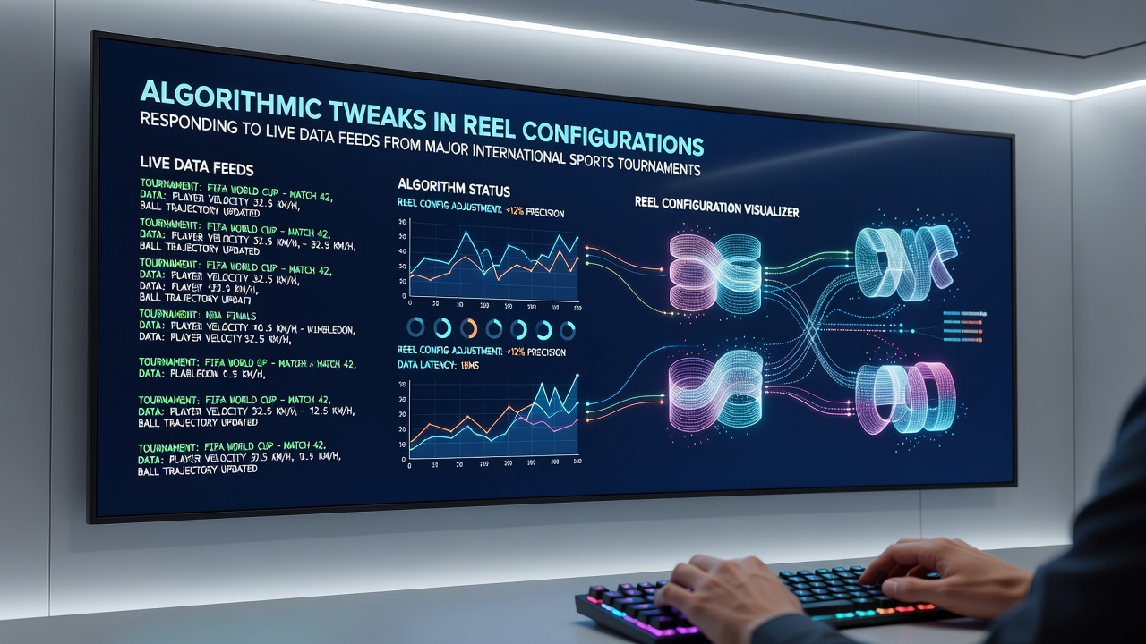 Slot reel interfaces displaying real-time adjustments during major sports events