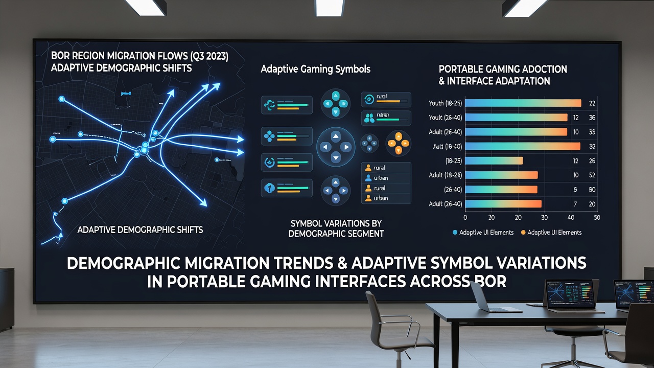 Adaptive symbol variations appearing in mobile gaming interfaces near border regions
