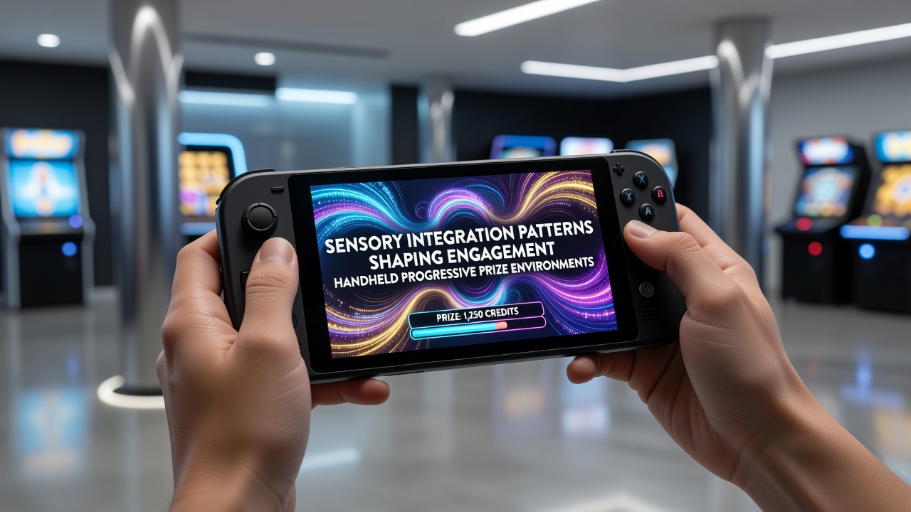 Split-screen illustration comparing synchronized audio waveforms with corresponding haptic pulse patterns on a mobile gaming interface